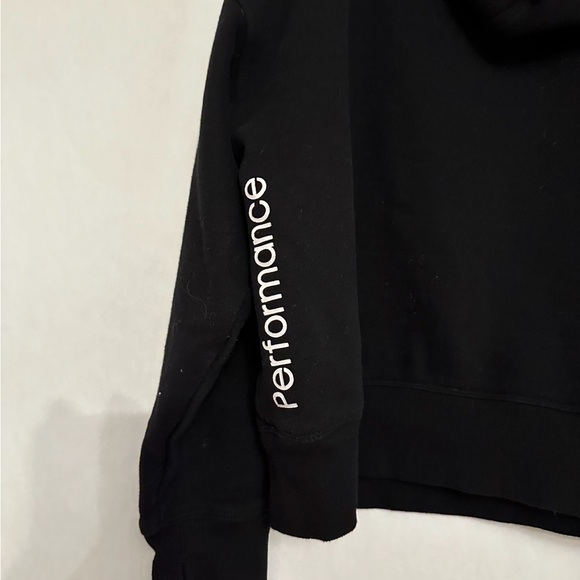 Calvin Klein Performance Black Cropped Hoodie Sweatshirt Pullover Size Medium - Picture 9 of 12